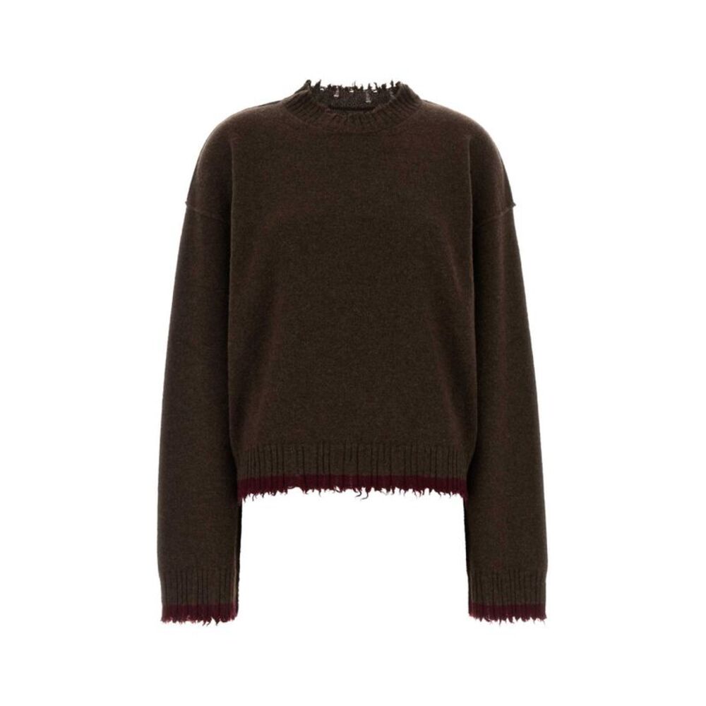Uma Wang Women Brown Cashmere Plain Sweater